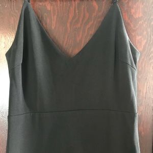 Black full length bridesmaid dress